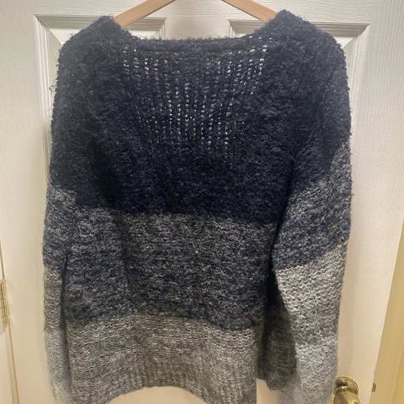 Free People Color Block Knit Oversized Sweater Size XS - Picture 6 of 8